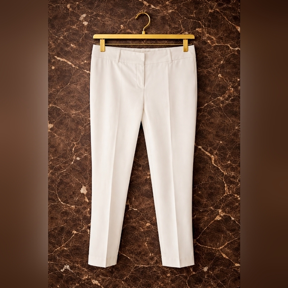 White House Black Market Pants - White House Black Market Cream Straight Leg Pants